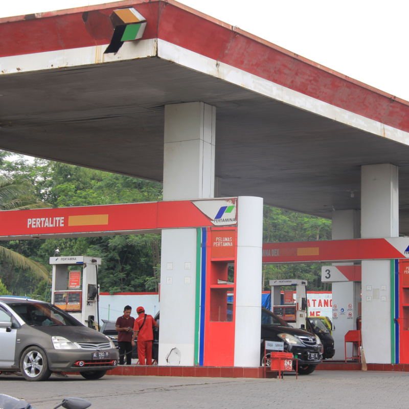 Pertalite Gas Station In Indonesia