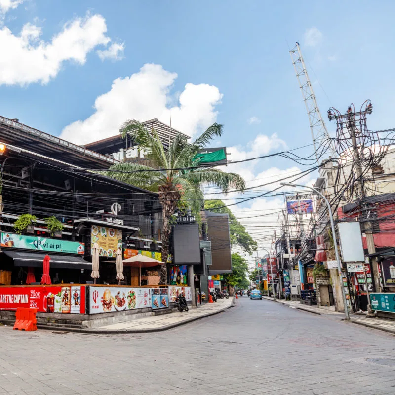 Empty-Streets-In-Cental-Kuta-In-Bali