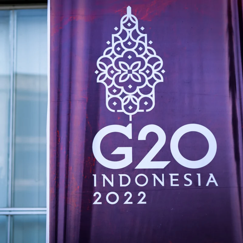G20 Indonesia Billboard In Purple Next To Big Window.jpg