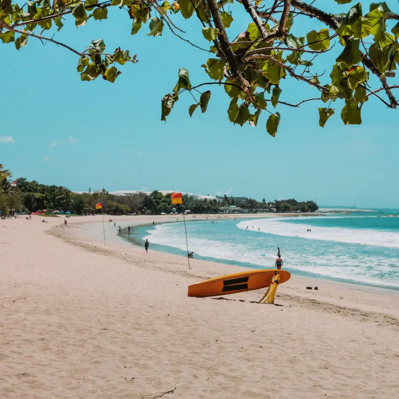 Kuta-Beach-In-Bali-Quiet-On-A-Sunny-And-Calm-Day-