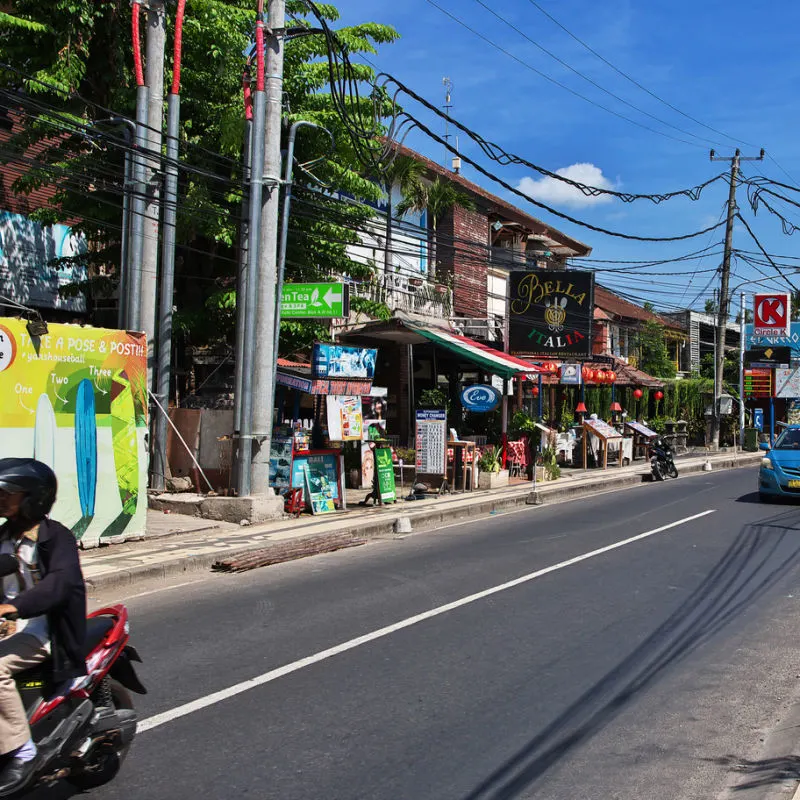 Street In Central Bali Denpasar