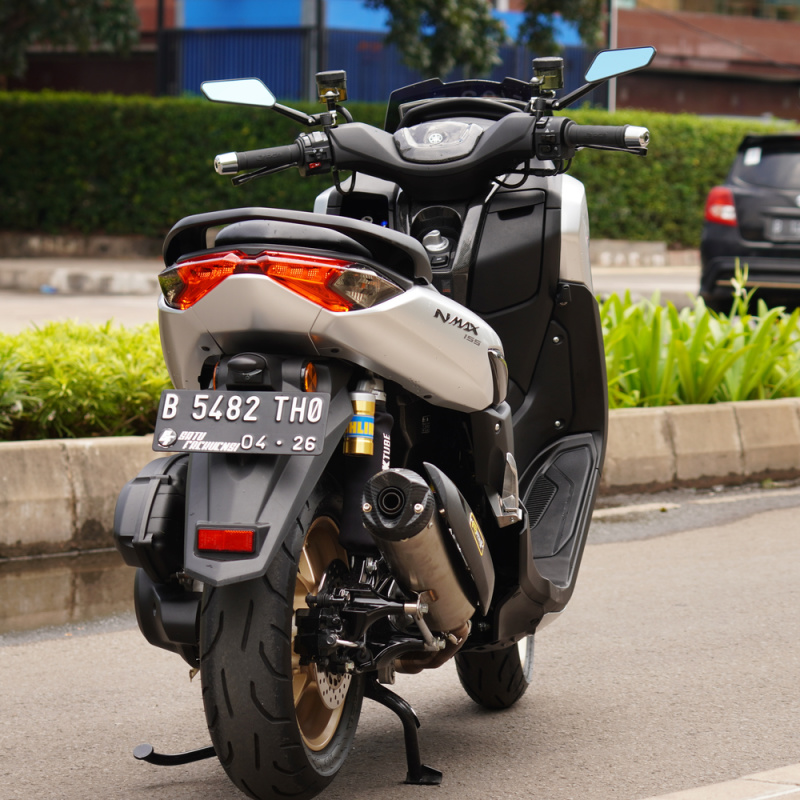 Yamaha Moped On Road In Bali