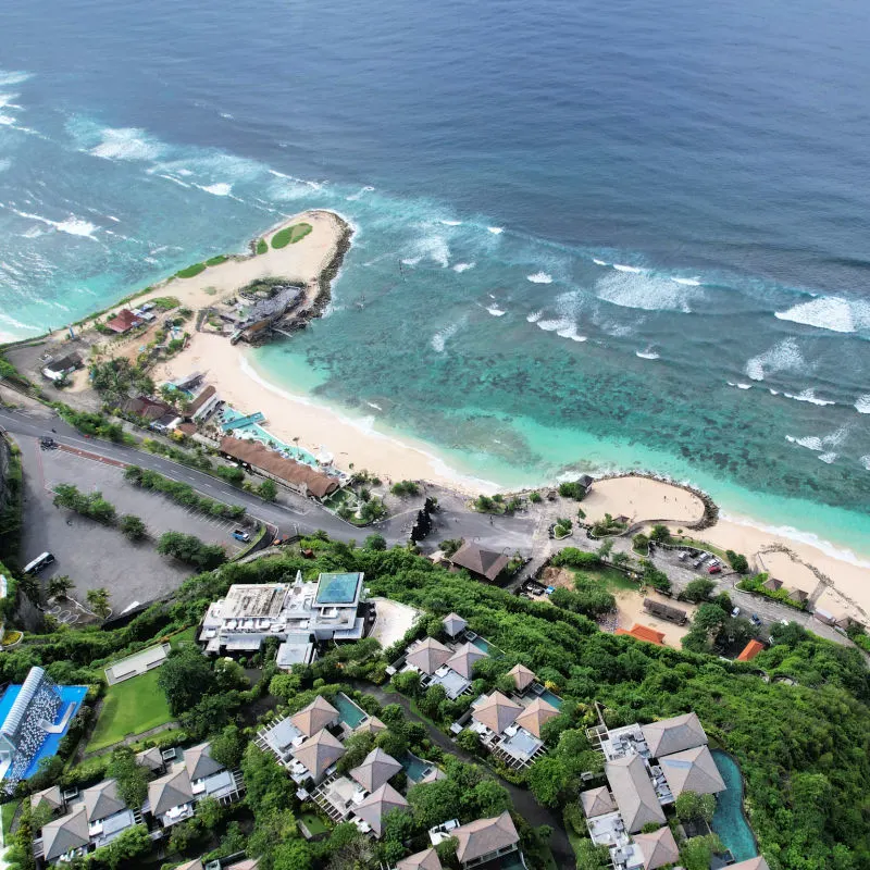 Ariel-View-Of-Hotels-and-Resorts-In-Nusa-Dua-Bali