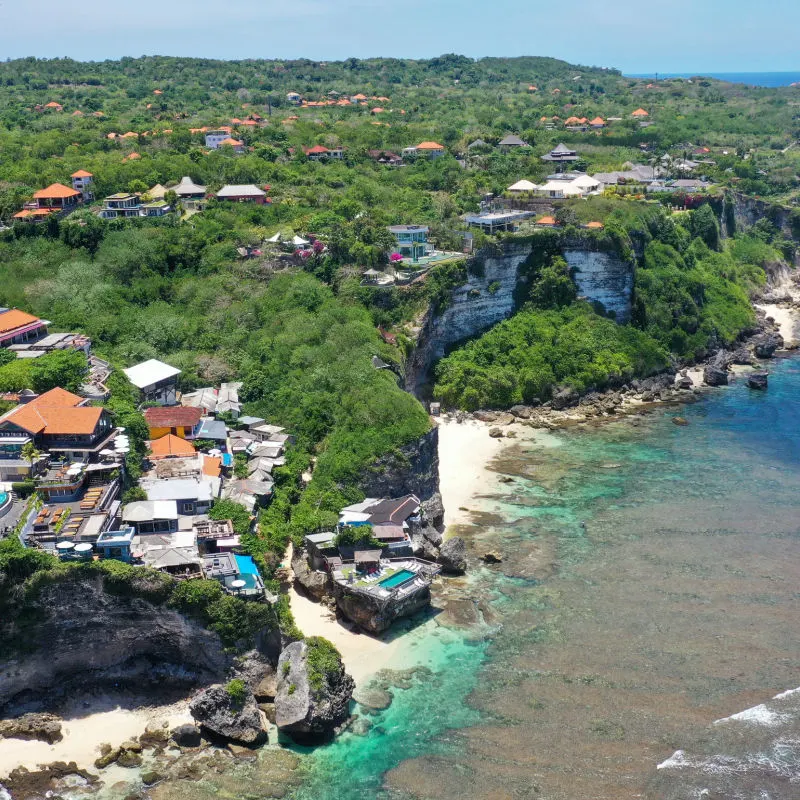 Ariel View Of Uluwatu Coastline