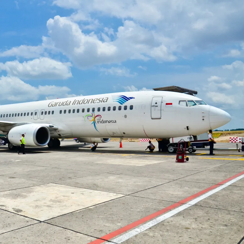 Garuda-Indonesia-Airplane-On-Airport-Runway