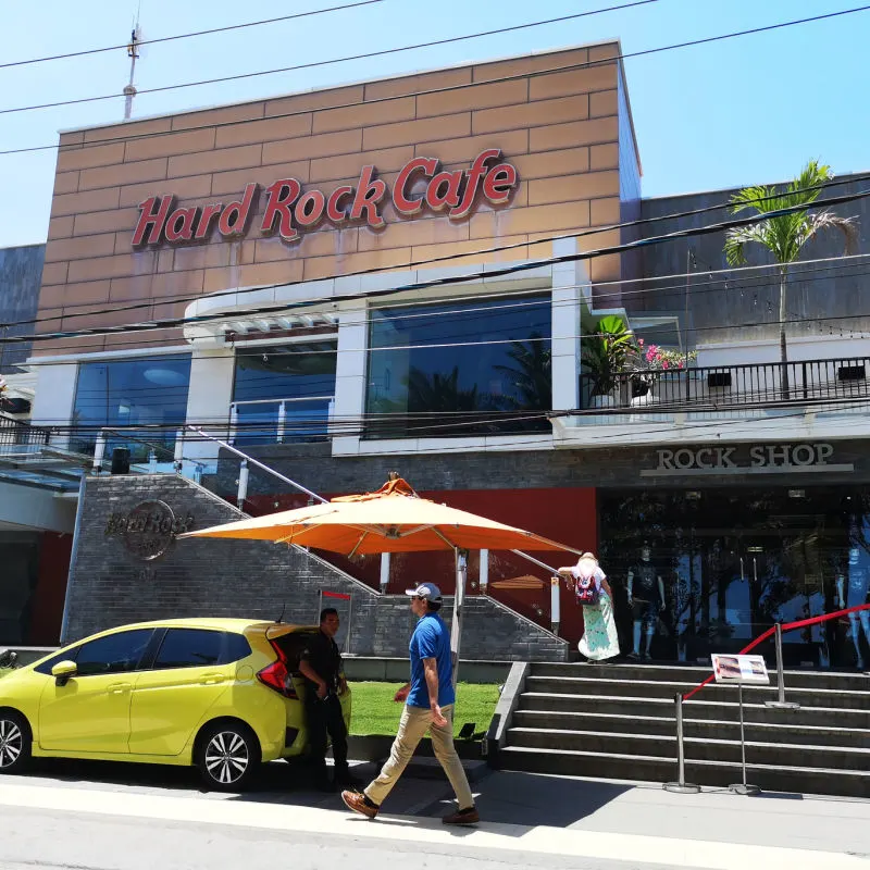Hard Rock cafe in Bali on Jalan Pantai Kuta.