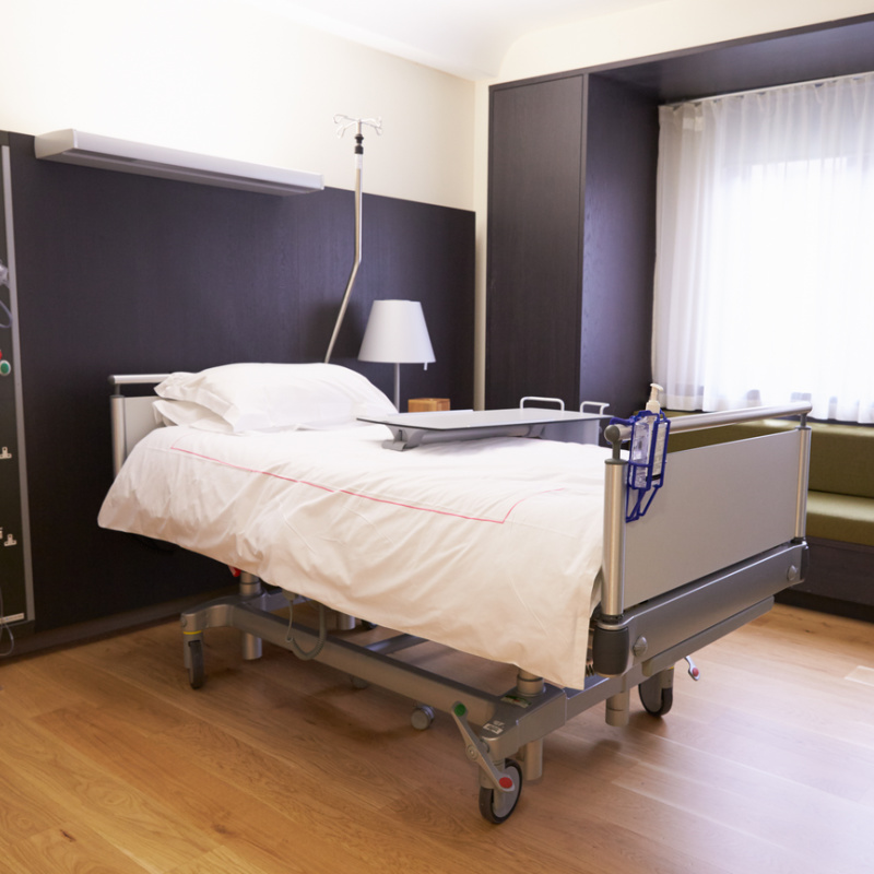 Hospital Bed In Private Room
