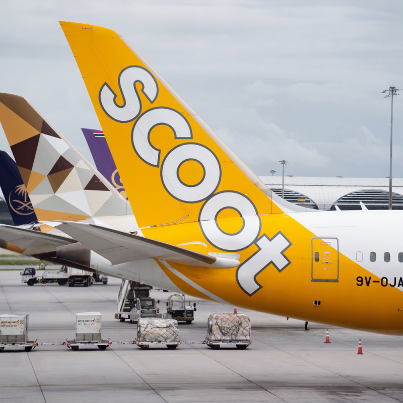 scoot airlines plane