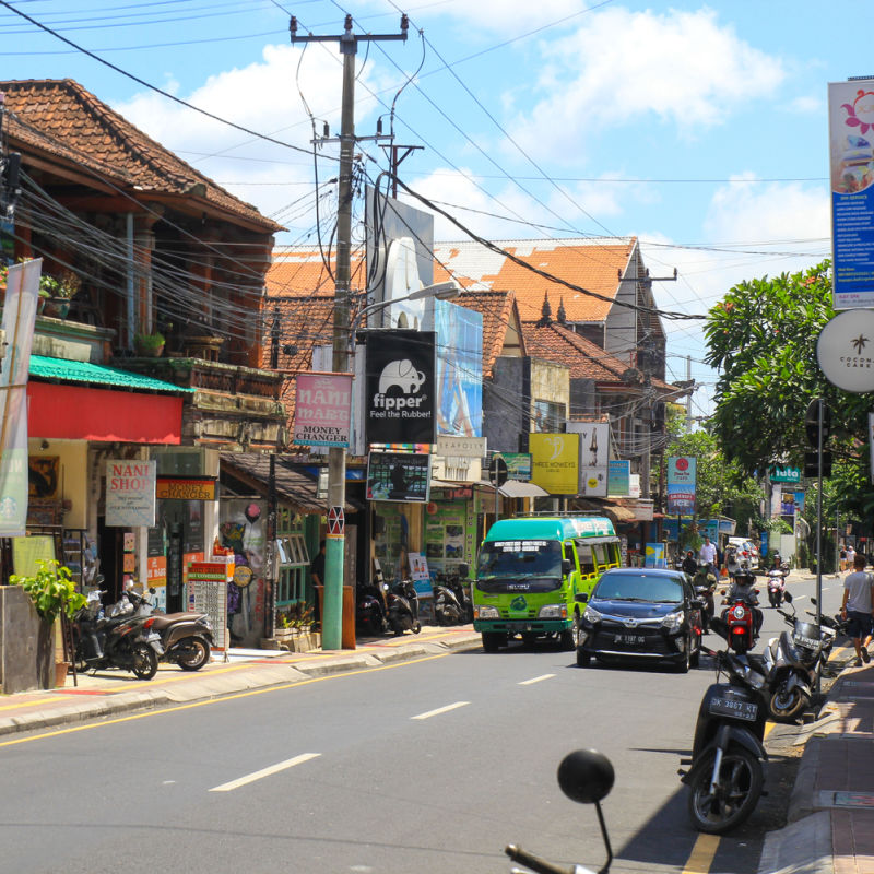 Street In Central Ubud Bali