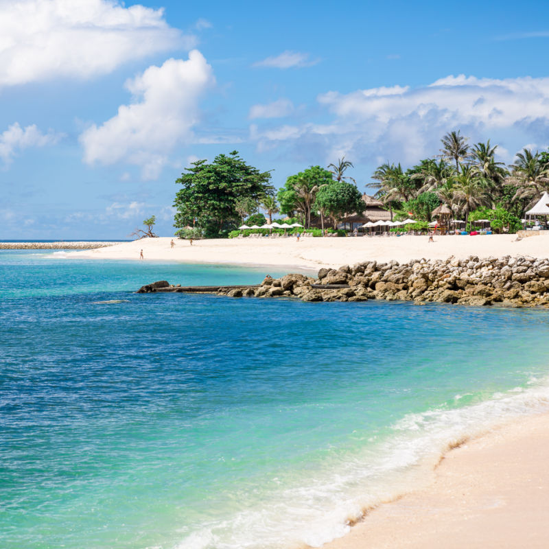 Tropical Beach In Southern Bali.
