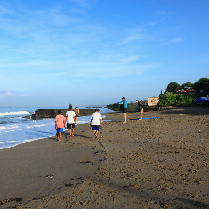 Batu Bolong Beach In Bali Canggu.
