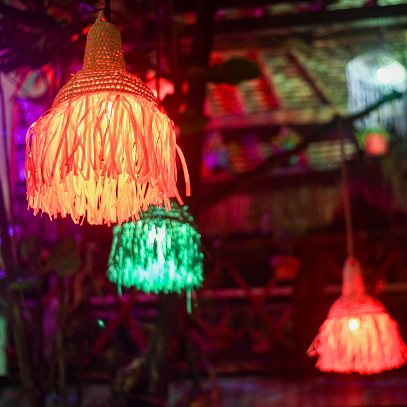 Lights in A Bali nightclub