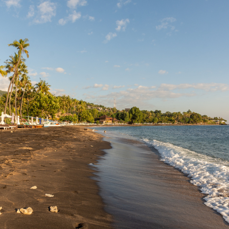 View Of Amed Beach In Bali