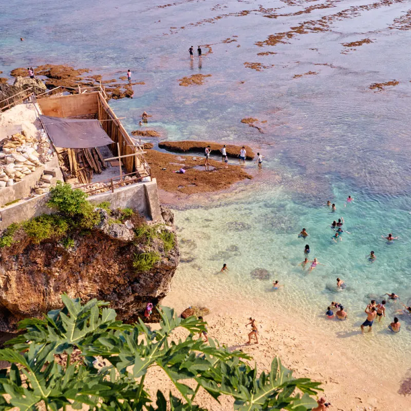 View Of Uluwatu Beach In Bali