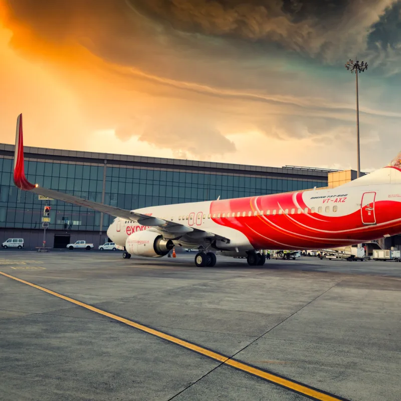 Air India Plane At Terminal Building Airport.jpg