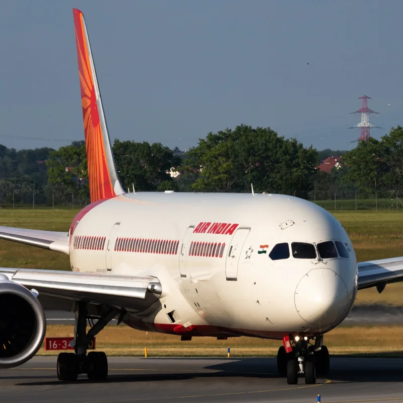 Air India Plane on the Airport Tarmac