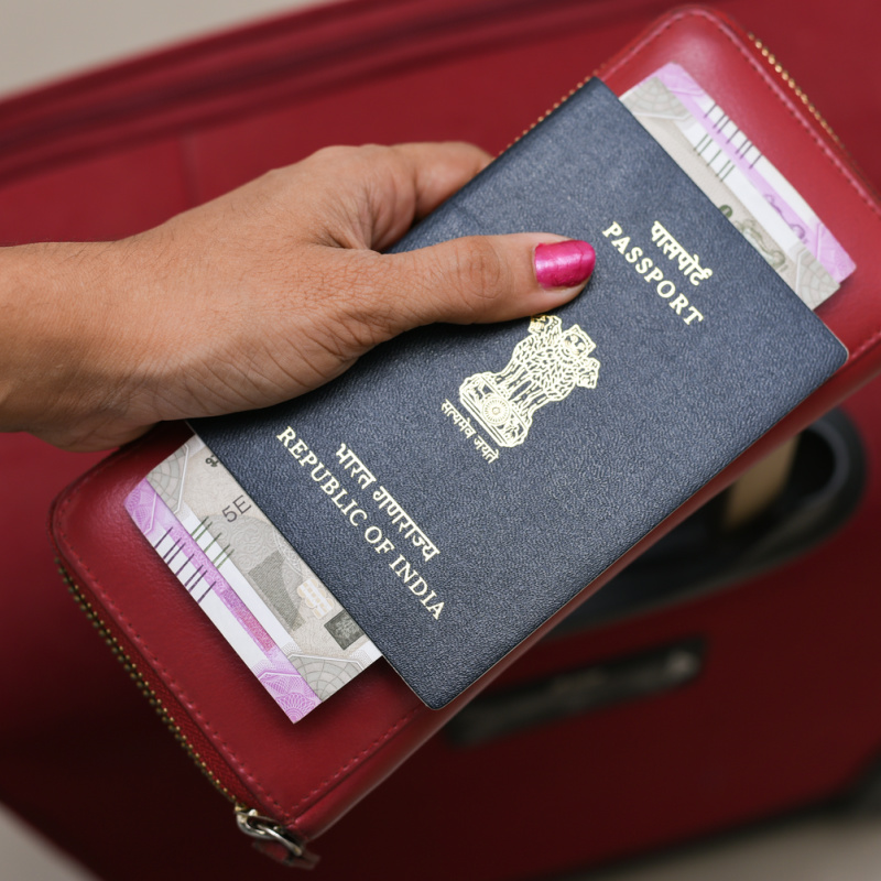 Close-Up-Of-Indian-Passport