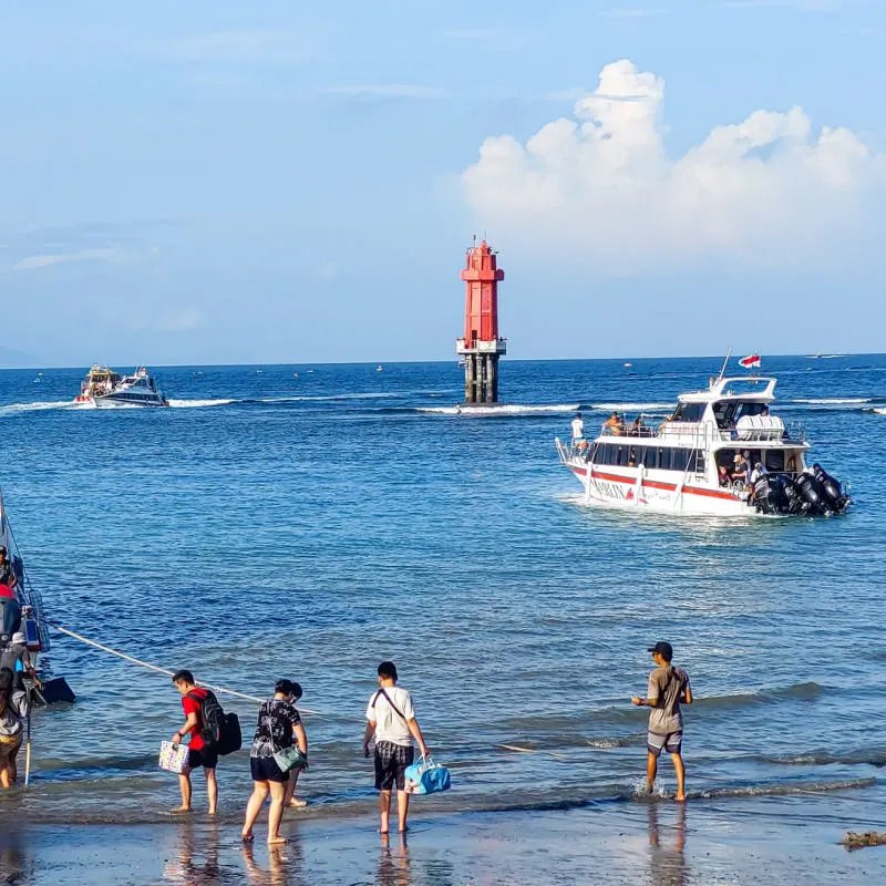 Fast Boat Harbor Port At Sanur Bali