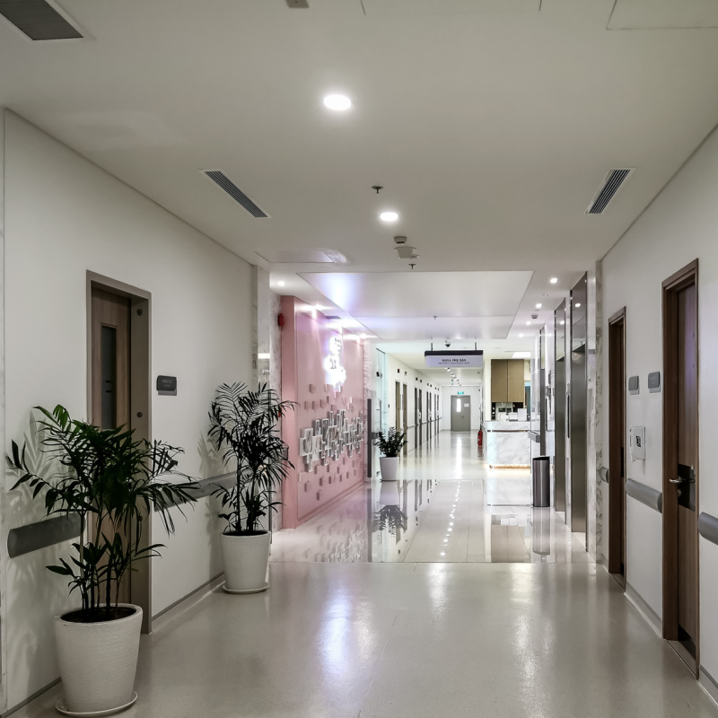 Hospital Corridor To Ward