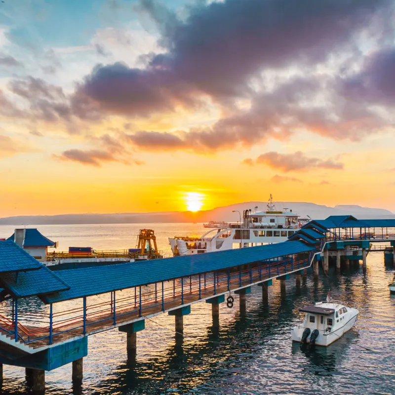 Ketapang Harbor in Banyuwangi East Java.