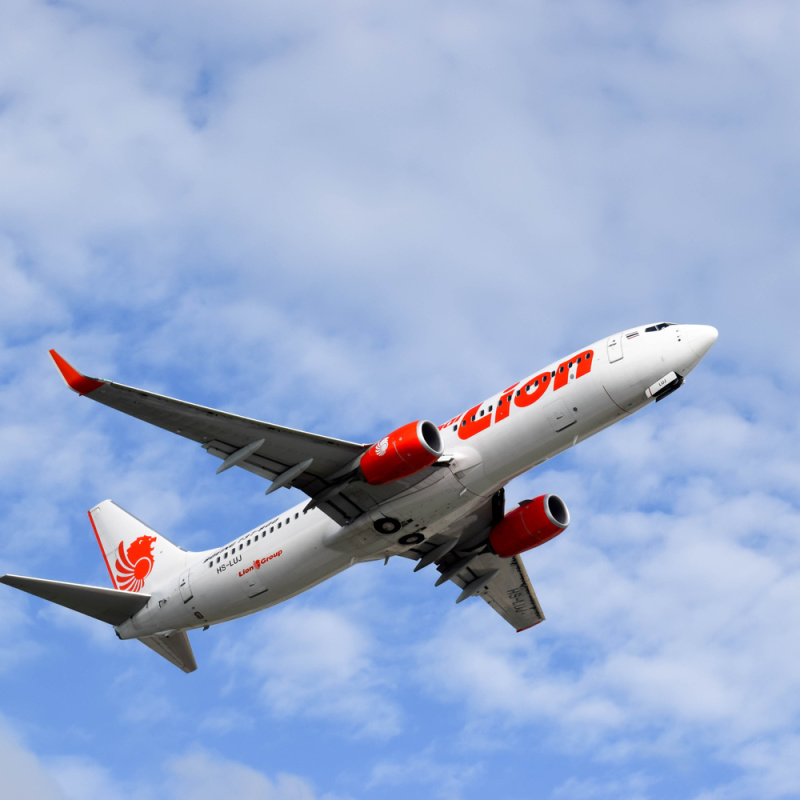 Lion Air Plane In The Sky.