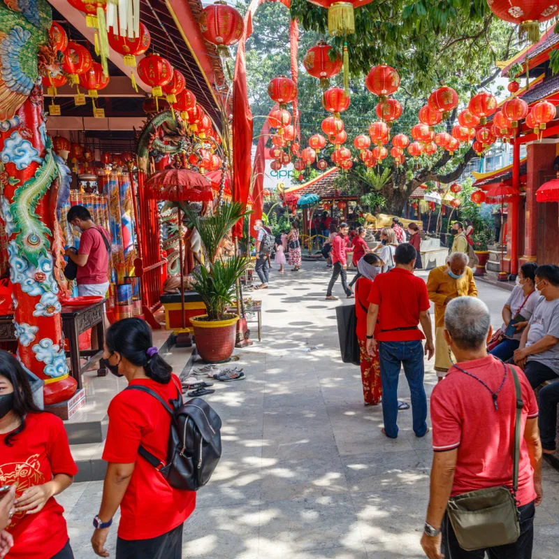 Chinese Han Buddhist Dharmayana Kuta Temple in Bali