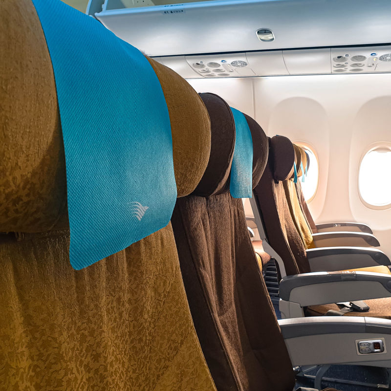 Airplane Seats On Garuda Airlines Flight