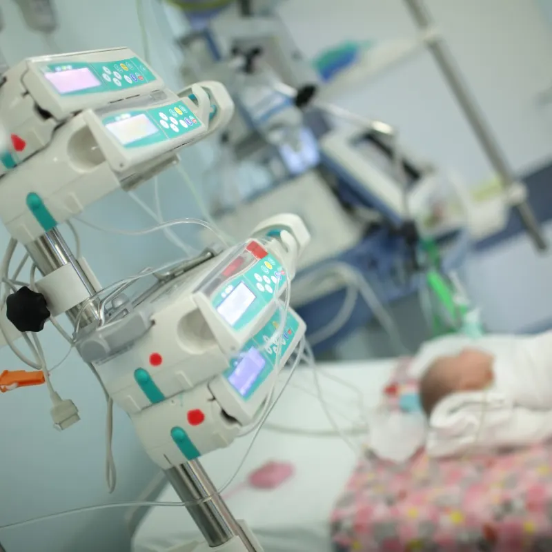 Baby in Hospital ICU