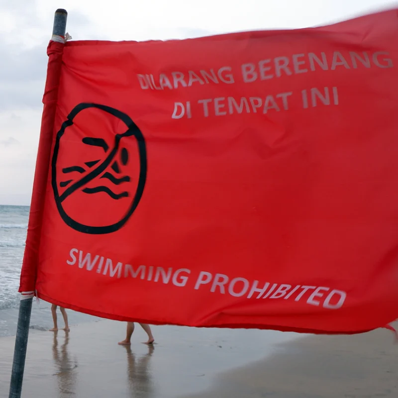 No Swim Flag on Bali Beach.jpg