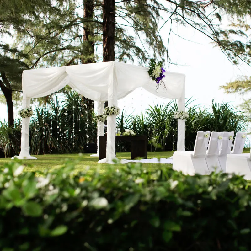 Wedding Ceremony in Hotel Garden in Bali