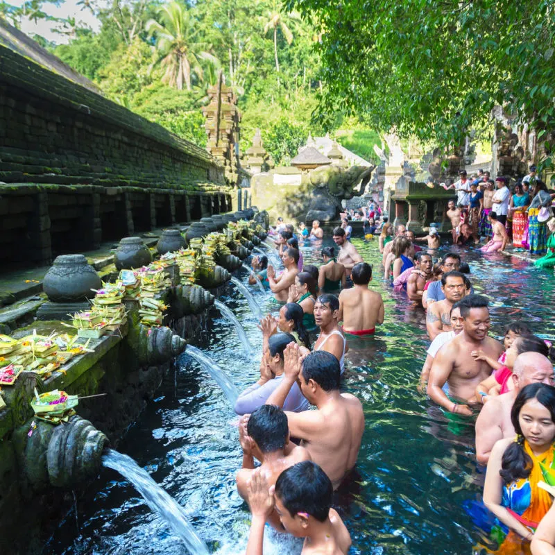 Tourists At Titra Empul for Melukat Blessing Temple.jpg