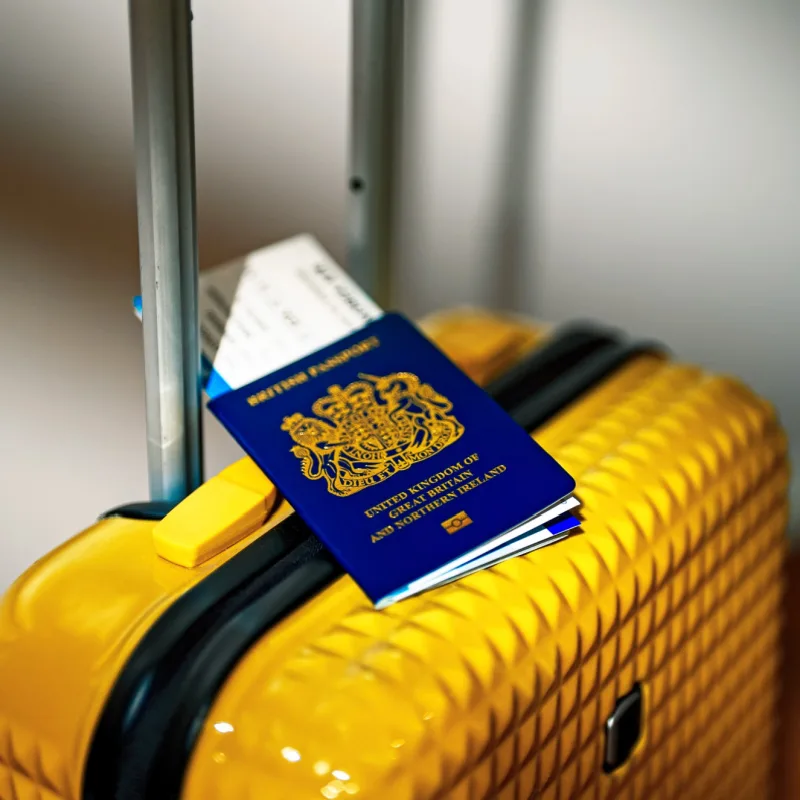 British-Passport-On-Luggage