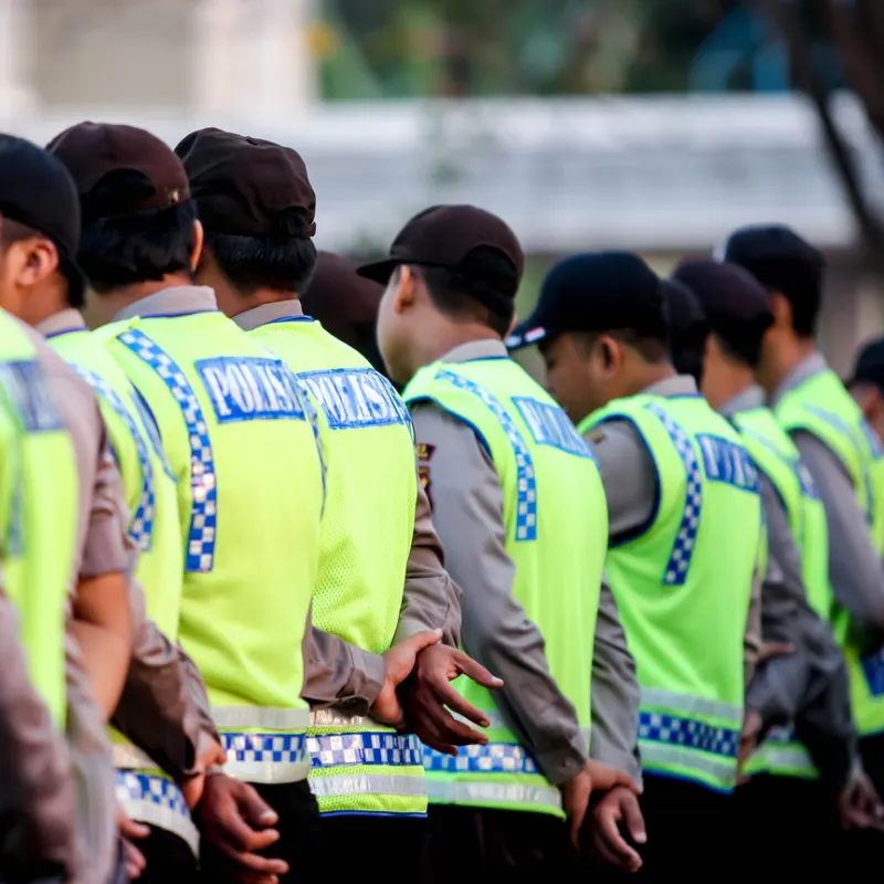 Police-Line-Up-In-Bali