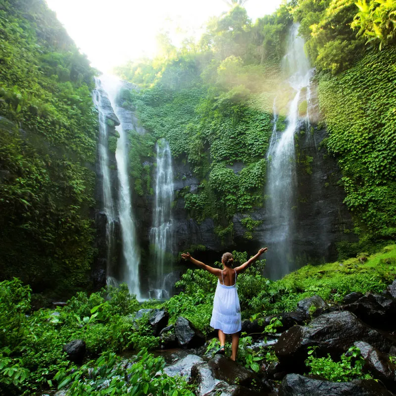 Woman-at-Waterfall-in-North-Bali