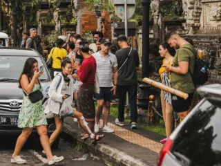 Bali Police Work To Make Popular Tourist Resort More Pedestrian Friendly 
