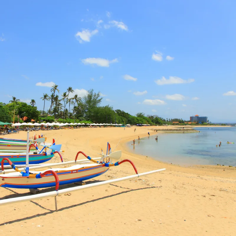 Pemandangan Pantai Sanur di Bali