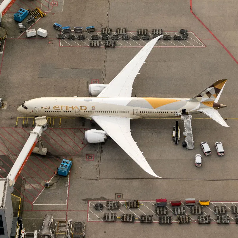 Etihad-Airplane-at-Airport-from-above