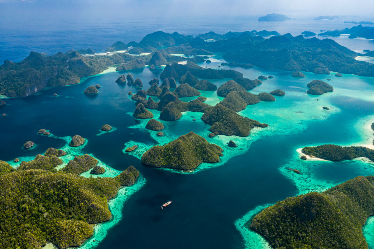 Ariel View of Raja Ampat in West Papua Indonesia.jpg