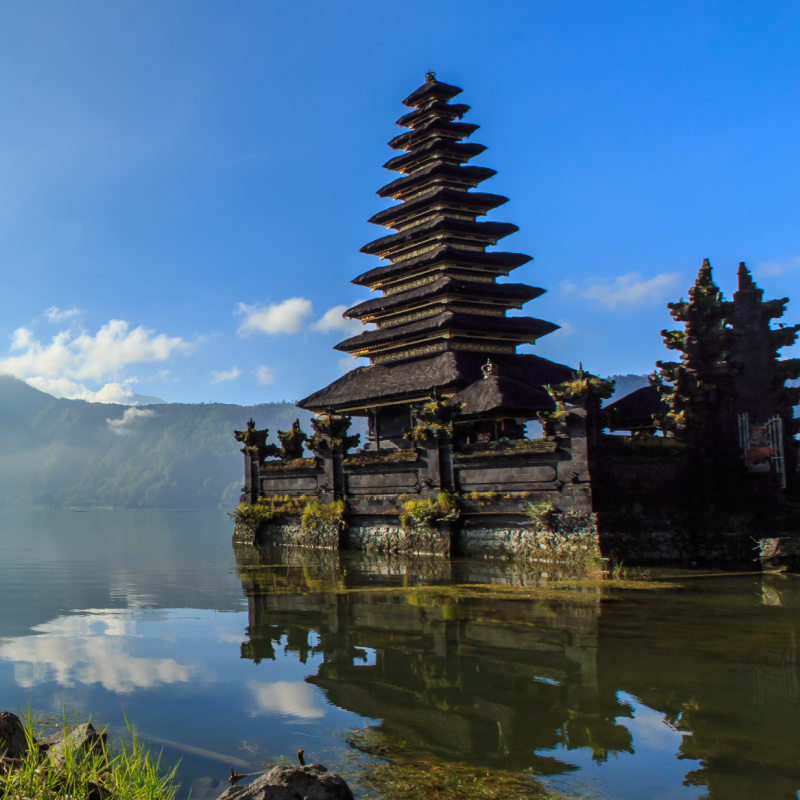 Segara-Ulun-Danu-Temple-on-the-banks-of-Balis-Lake-batur-in-Kintamani