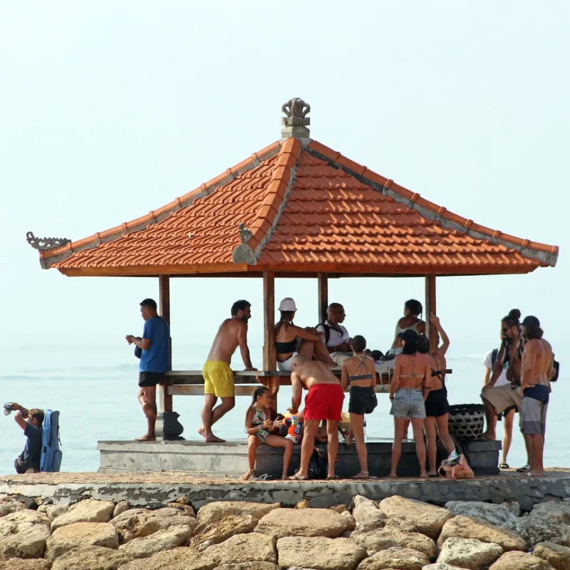 Tourists-Hang-Out-At-A-Beach-Shala-In-Sanur-in-Bali