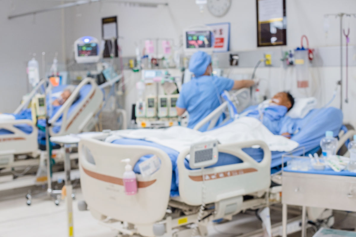 Bali ICU patient in hospital 