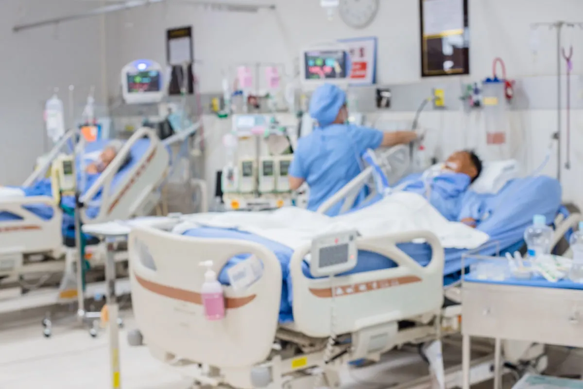 Bali ICU patient in hospital