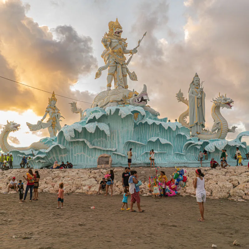 Statue-at-Pantai-Jerman-German-Beach-in-Bali