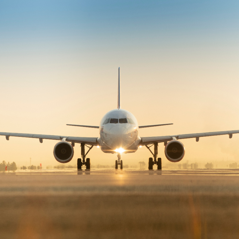 Airplane-on-runway