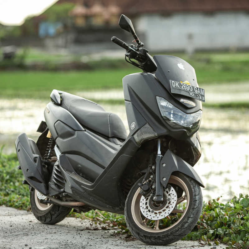 NMAX-Motorbike-Motorcycle-Moped-by-Rice-Paddie-in-Bali