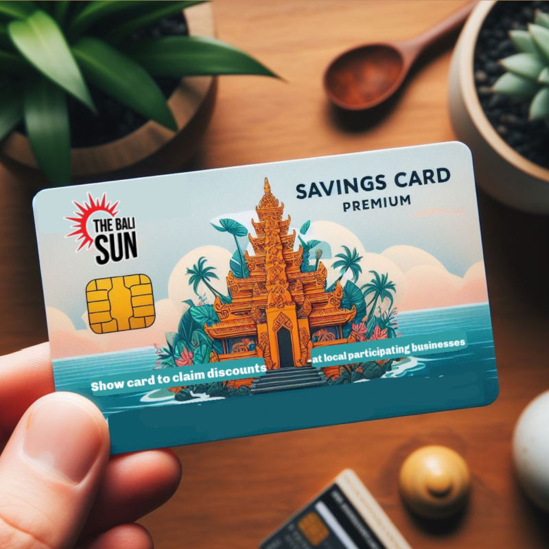The Bali Sun Membership Card Example
