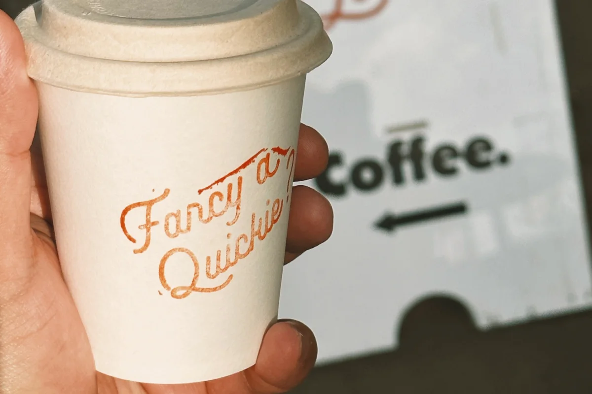 Close Up Of Quickie Coffee Up in Seminyak 