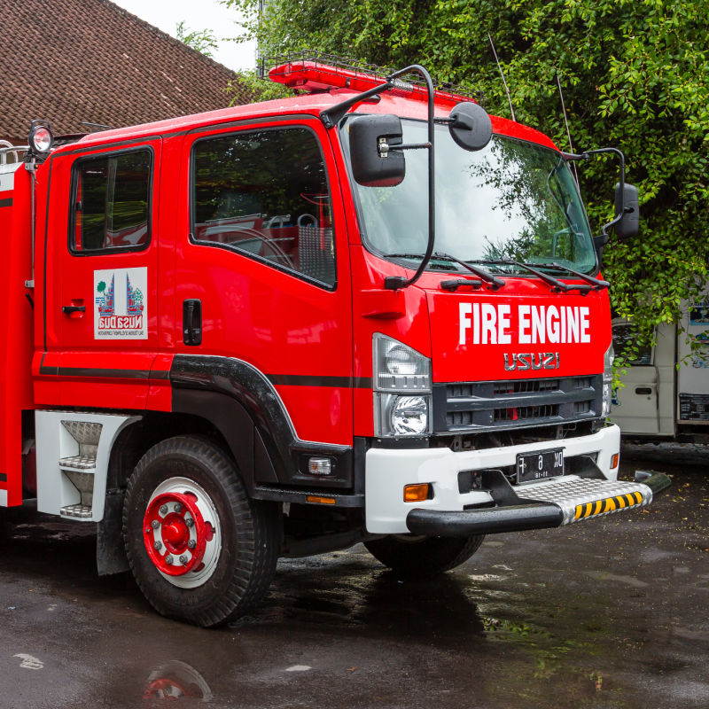 Truk pemadam kebakaran di Bali