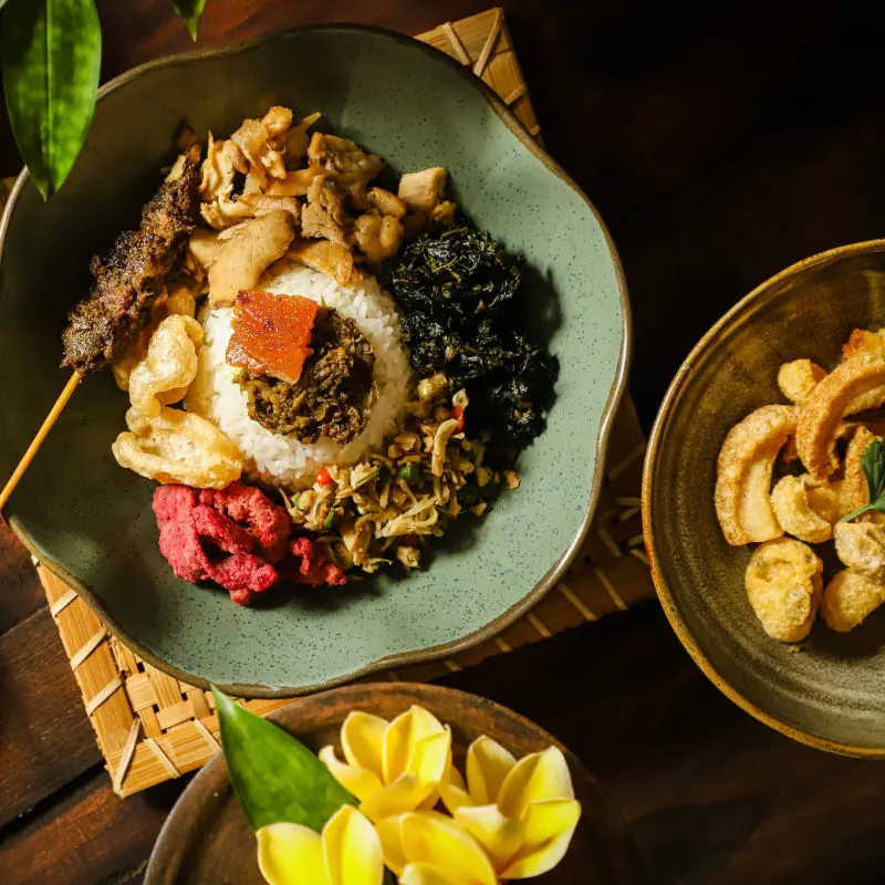 Indonesian-Food-in-Bali-on-Table