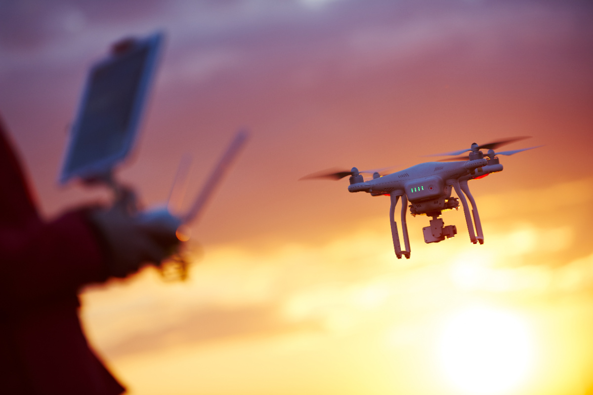 Drone Flies at Sunset.jpg
